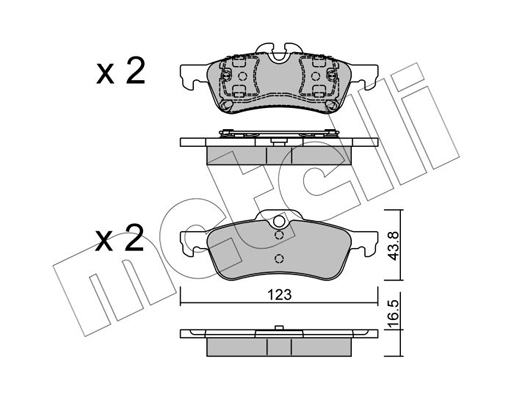 Remblokset Metelli 22-0556-0