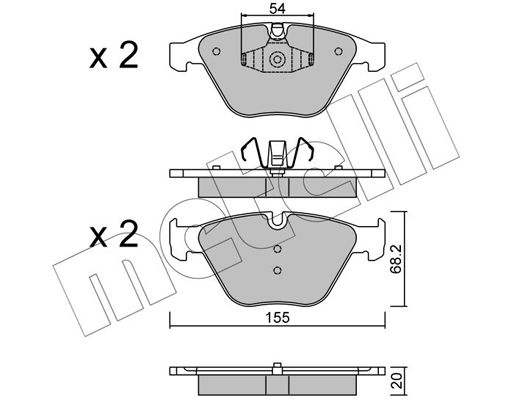 Remblokset Metelli 22-0558-6