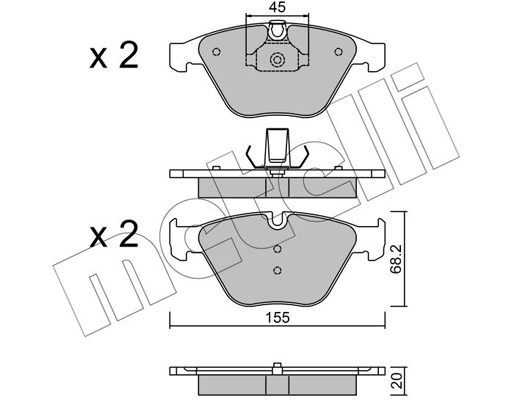 Remblokset Metelli 22-0558-8