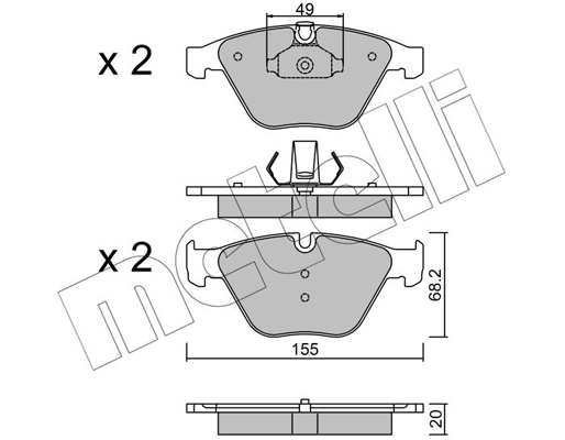 Remblokset Metelli 22-0558-9