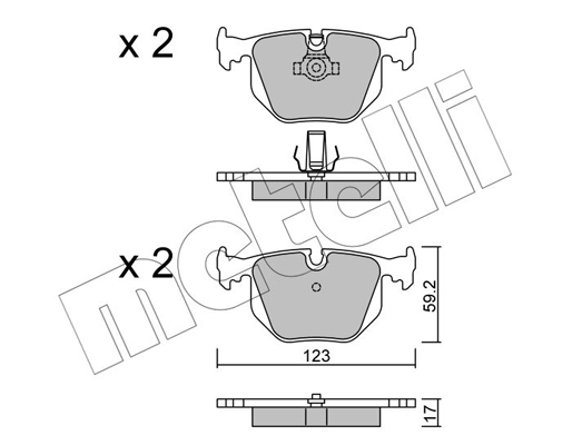 Remblokset Metelli 22-0560-0