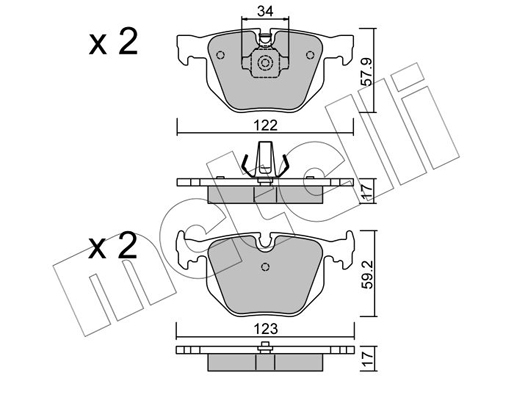 Remblokset Metelli 22-0561-0