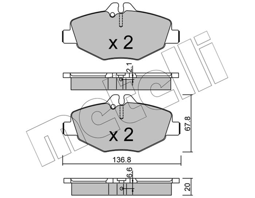 Remblokset Metelli 22-0562-0