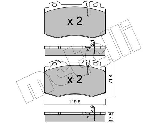 Remblokset Metelli 22-0563-5