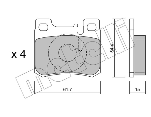 Remblokset Metelli 22-0566-0