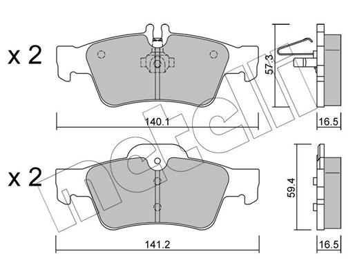 Remblokset Metelli 22-0568-0