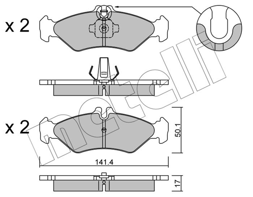 Remblokset Metelli 22-0571-0