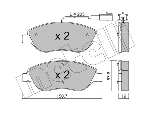 Remblokset Metelli 22-0577-1