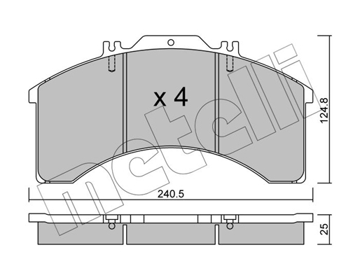 Remblokset Metelli 22-0581-0