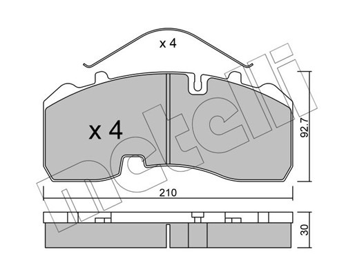 Remblokset Metelli 22-0595-0