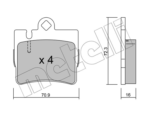 Remblokset Metelli 22-0597-0