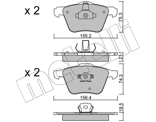 Remblokset Metelli 22-0599-0