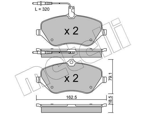 Remblokset Metelli 22-0601-1