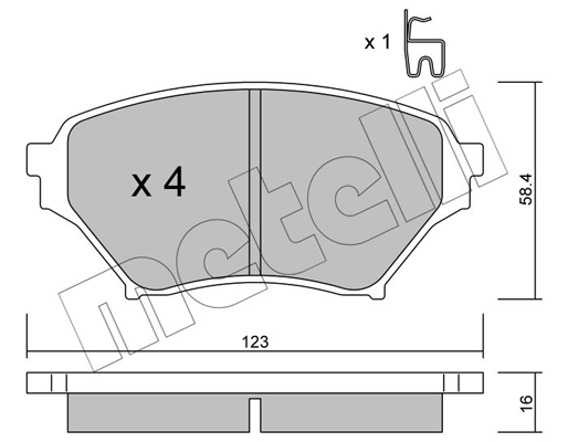 Remblokset Metelli 22-0607-0