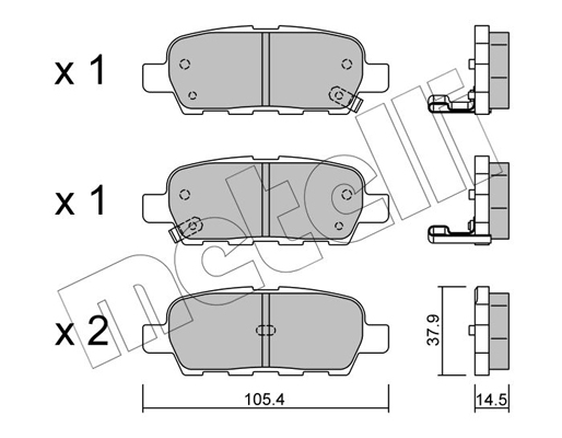 Remblokset Metelli 22-0612-0