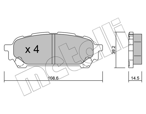 Remblokset Metelli 22-0613-0