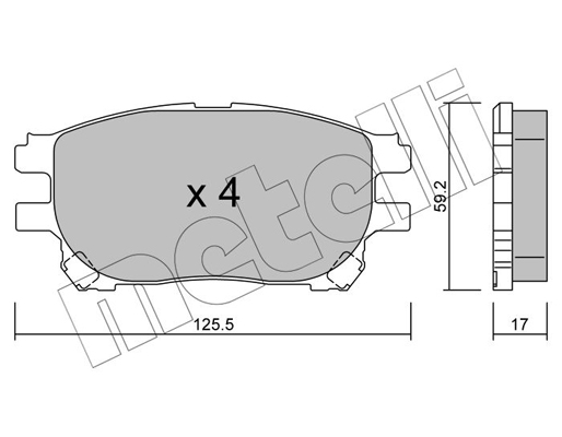 Remblokset Metelli 22-0615-0