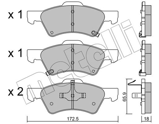 Remblokset Metelli 22-0623-0