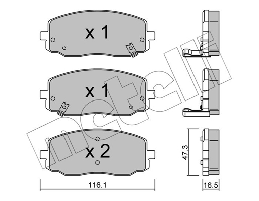 Remblokset Metelli 22-0629-0