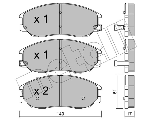 Remblokset Metelli 22-0633-0