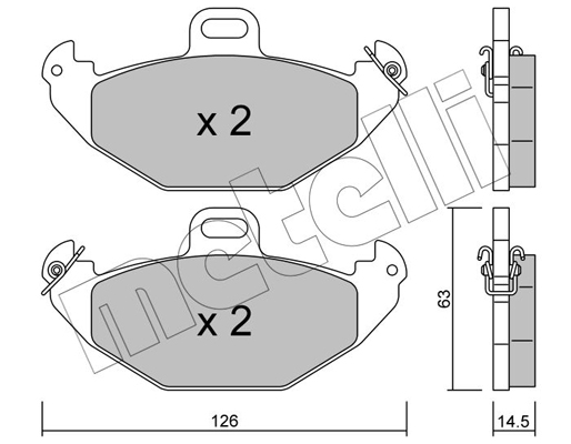 Remblokset Metelli 22-0634-0