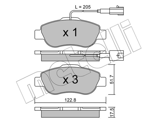 Remblokset Metelli 22-0638-1