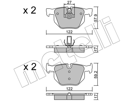 Remblokset Metelli 22-0644-0