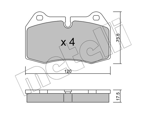 Remblokset Metelli 22-0645-0