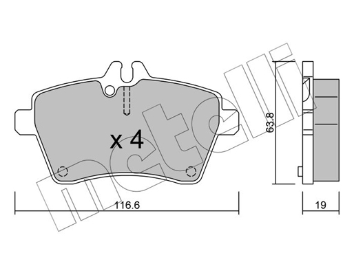 Remblokset Metelli 22-0646-0