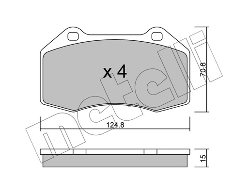 Remblokset Metelli 22-0651-0