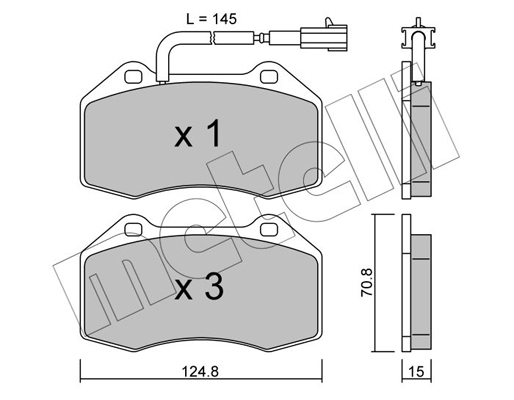 Remblokset Metelli 22-0651-1