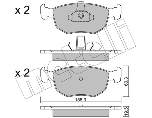 Remblokset Metelli 22-0656-0