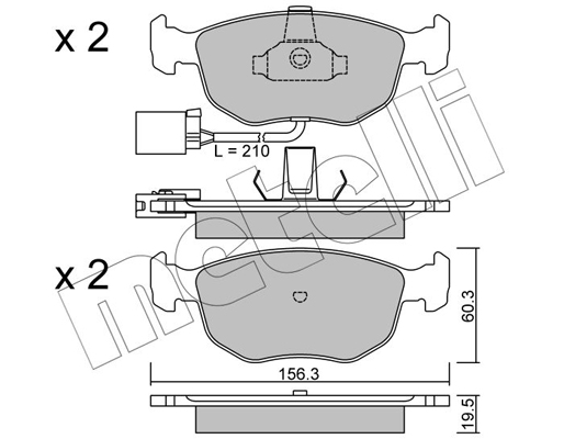 Remblokset Metelli 22-0656-1