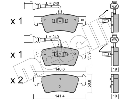 Remblokset Metelli 22-0661-0