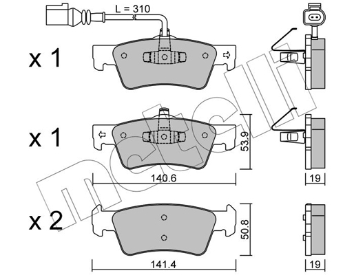 Remblokset Metelli 22-0661-1