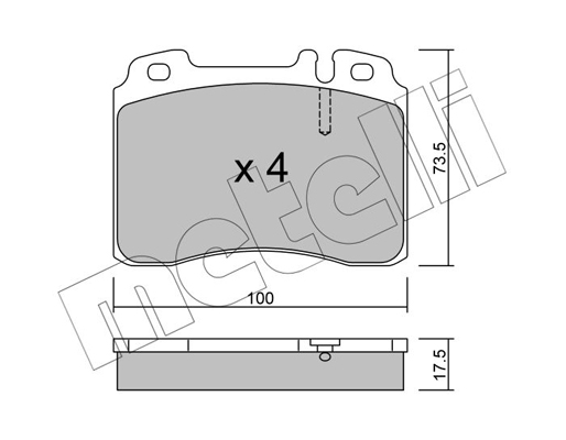 Remblokset Metelli 22-0667-0