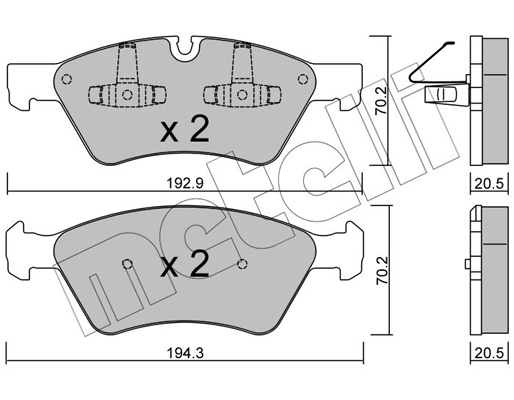 Remblokset Metelli 22-0670-0