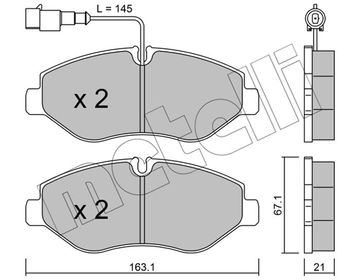 Remblokset Metelli 22-0671-4