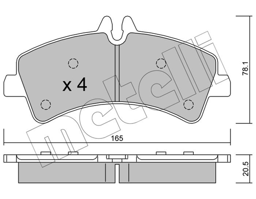 Remblokset Metelli 22-0674-0