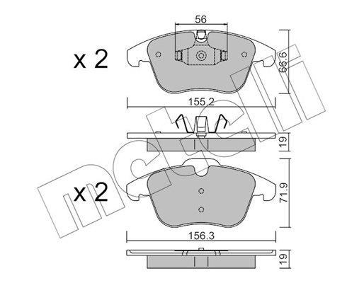 Remblokset Metelli 22-0675-4