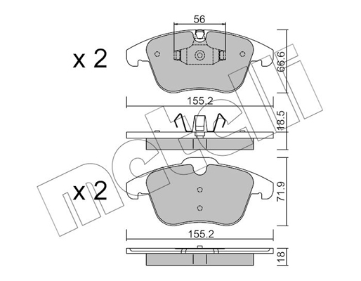 Remblokset Metelli 22-0675-5