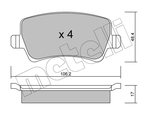 Remblokset Metelli 22-0676-0