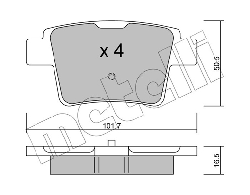 Remblokset Metelli 22-0677-0