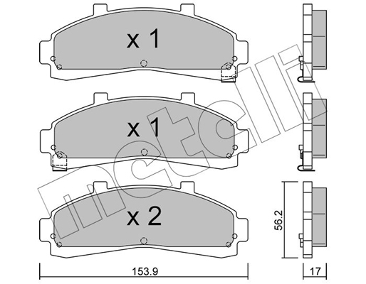 Remblokset Metelli 22-0683-0