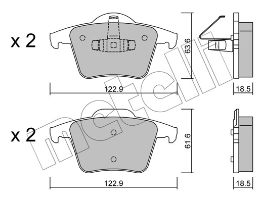 Remblokset Metelli 22-0688-0