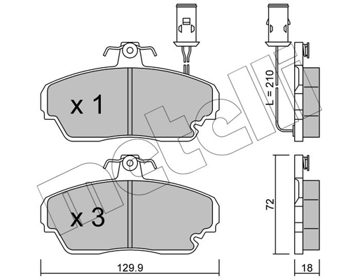 Remblokset Metelli 22-0690-0