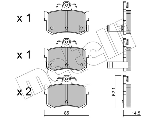 Remblokset Metelli 22-0691-1