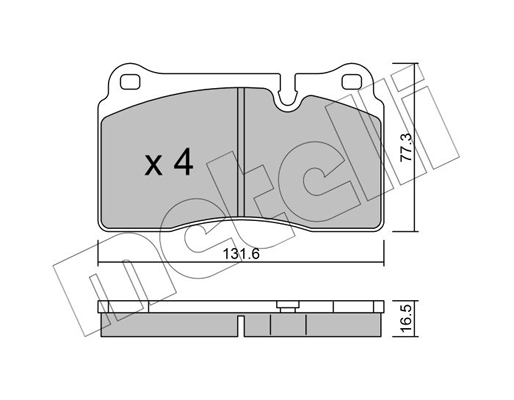 Remblokset Metelli 22-0695-0