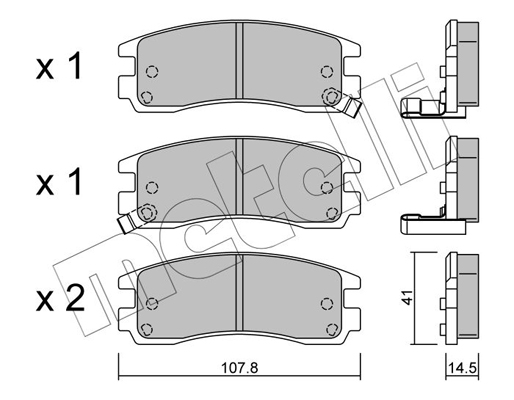 Remblokset Metelli 22-0697-0