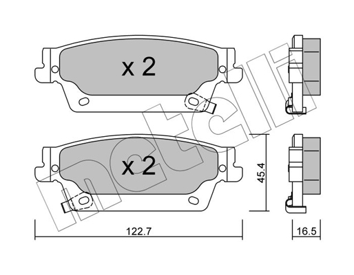 Remblokset Metelli 22-0701-0